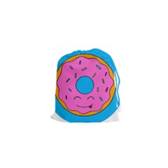 Donut Doughnut Dessert Clip Art Drawstring Pouch (xs) by Simbadda