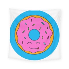 Donut Doughnut Dessert Clip Art Square Tapestry (small) by Simbadda