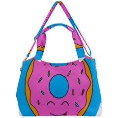 Donut Doughnut Dessert Clip Art Double Compartment Shoulder Bag by Simbadda