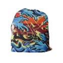 Graffiti Colourful Street Art Art Drawstring Pouch (XL) View2