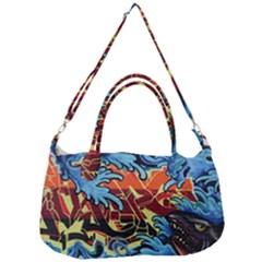 Graffiti Colourful Street Art Art Removal Strap Handbag by Simbadda