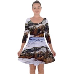 River Hills Evening California Quarter Sleeve Skater Dress