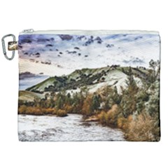 River Hills Evening California Canvas Cosmetic Bag (xxl) by Simbadda