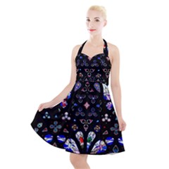 Arcelona Cathedral Spain Halter Party Swing Dress  by Simbadda