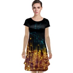 Architecture Buildings City Cap Sleeve Nightdress by Simbadda