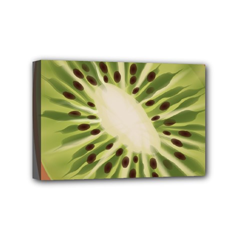 Kiwi Fruit Fresh Green Tasty Food Mini Canvas 6  X 4  (stretched) by Simbadda