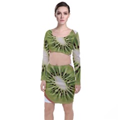 Kiwi Fruit Fresh Green Tasty Food Top And Skirt Sets by Simbadda