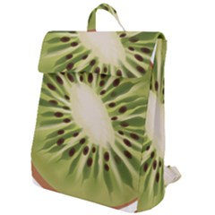 Kiwi Fruit Fresh Green Tasty Food Flap Top Backpack by Simbadda