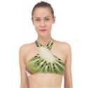 Kiwi Fruit Fresh Green Tasty Food High Neck Bikini Top View1