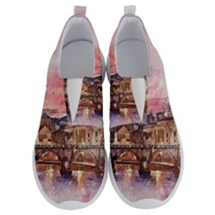 City Buildings Bridge Water River No Lace Lightweight Shoes by Simbadda