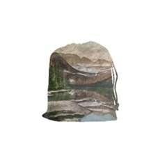 Glacier National Park Scenic View Drawstring Pouch (small) by Simbadda