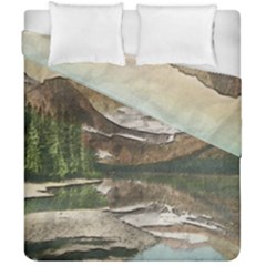 Glacier National Park Scenic View Duvet Cover Double Side (california King Size) by Simbadda