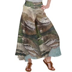 Glacier National Park Scenic View Satin Palazzo Pants by Simbadda