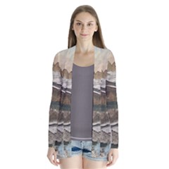 Glacier National Park Scenic View Drape Collar Cardigan by Simbadda