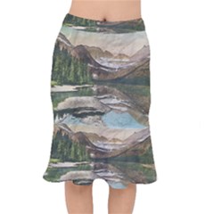 Glacier National Park Scenic View Short Mermaid Skirt by Simbadda