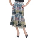 Architecture Old Sky Travel Midi Mermaid Skirt View1