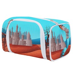 Castle Landscape Mountains Hills Toiletries Pouch by Simbadda