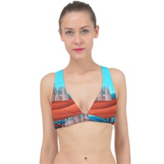 Castle Landscape Mountains Hills Classic Banded Bikini Top