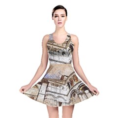 Building Architecture Columns Reversible Skater Dress by Simbadda