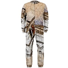 Building Architecture Columns Onepiece Jumpsuit (men)  by Simbadda