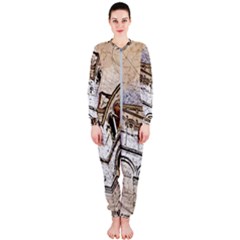 Building Architecture Columns Onepiece Jumpsuit (ladies)  by Simbadda