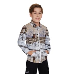 Building Architecture Columns Kids  Windbreaker by Simbadda