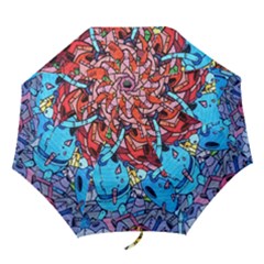 Graffiti Wall Mural Painting Arts Folding Umbrellas by Simbadda