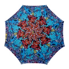 Graffiti Wall Mural Painting Arts Golf Umbrellas by Simbadda