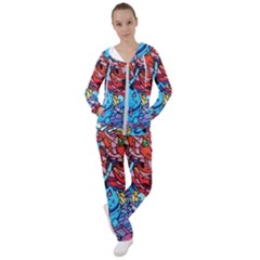 Graffiti Wall Mural Painting Arts Women s Tracksuit by Simbadda