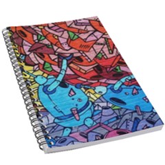 Graffiti Wall Mural Painting Arts 5 5  X 8 5  Notebook by Simbadda