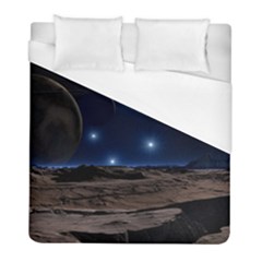 Lunar Landscape Star Brown Dwarf Duvet Cover (full/ Double Size) by Simbadda