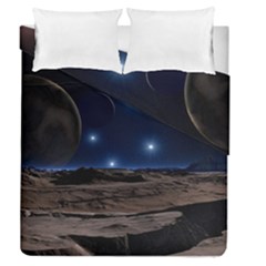 Lunar Landscape Star Brown Dwarf Duvet Cover Double Side (queen Size) by Simbadda