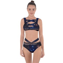 Lunar Landscape Star Brown Dwarf Bandaged Up Bikini Set  by Simbadda