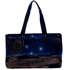 Lunar Landscape Star Brown Dwarf Canvas Work Bag by Simbadda