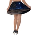 Lunar Landscape Star Brown Dwarf Velvet Skater Skirt View2