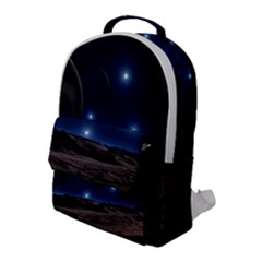 Lunar Landscape Star Brown Dwarf Flap Pocket Backpack (large) by Simbadda