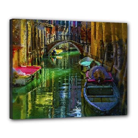 Venice City Italy Architecture Canvas 20  X 16  (stretched) by Simbadda