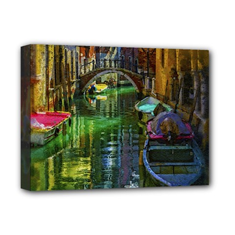 Venice City Italy Architecture Deluxe Canvas 16  X 12  (stretched)  by Simbadda