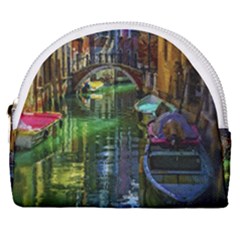 Venice City Italy Architecture Horseshoe Style Canvas Pouch by Simbadda