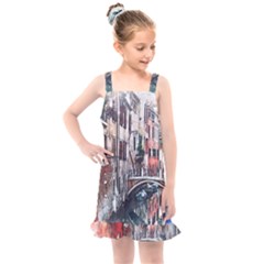 Venice Water Laguna Italy Kids  Overall Dress by Simbadda