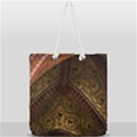 Vault Mosaic Gold Ornament Golden Full Print Rope Handle Tote (Large) View1