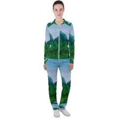 Landscape Nature Art Trees Water Casual Jacket And Pants Set by Simbadda