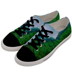 Landscape Nature Art Trees Water Men s Low Top Canvas Sneakers