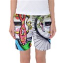 Clown Murals Figure Wall Human Women s Basketball Shorts View1