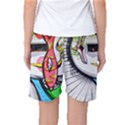 Clown Murals Figure Wall Human Women s Basketball Shorts View2