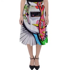 Clown Murals Figure Wall Human Classic Midi Skirt by Simbadda