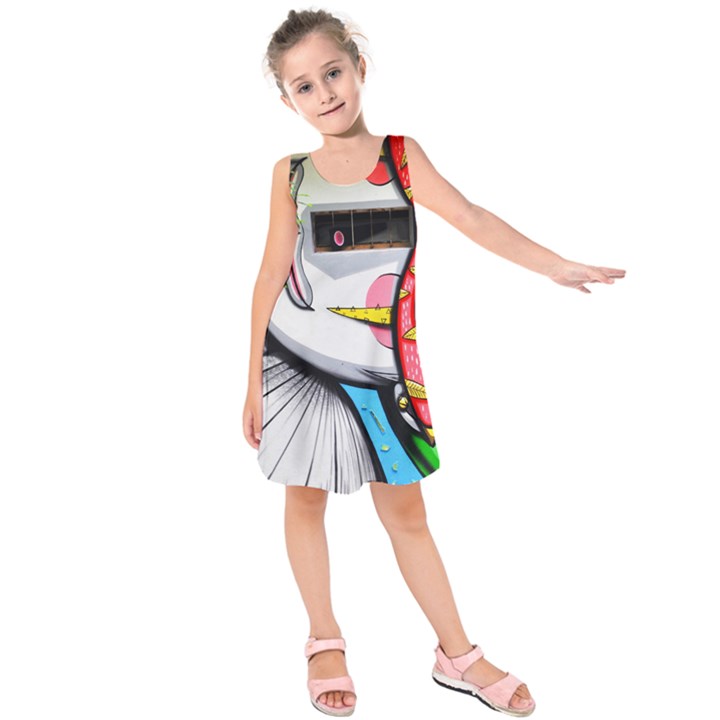 Clown Murals Figure Wall Human Kids  Sleeveless Dress