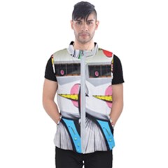 Clown Murals Figure Wall Human Men s Puffer Vest by Simbadda