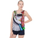 Clown Murals Figure Wall Human Bubble Hem Chiffon Tank Top View1