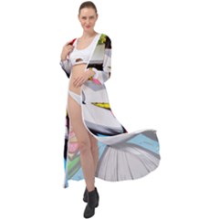 Clown Murals Figure Wall Human Maxi Chiffon Beach Wrap